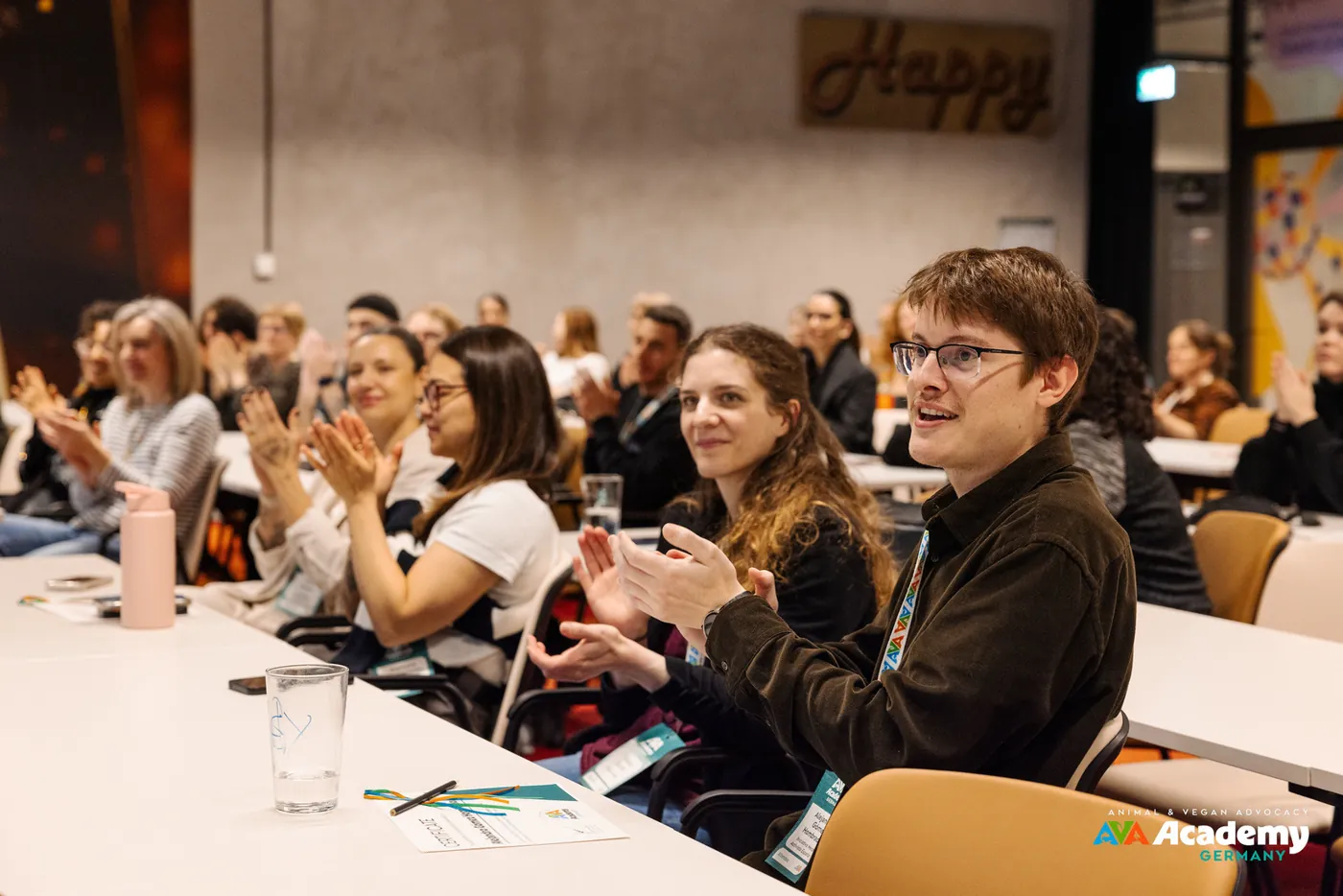 Public attentif pendant une session